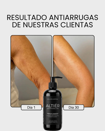 DERMODELUXE – Emulsión Corporal Anticelulitis, Antiflacidez, Antiarrugas y Humectante