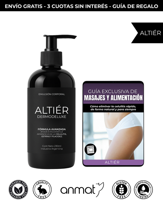 Dermodeluxe Alta Cosmética: Tratamiento para Celulitis, Flacidez, Arrugas y Reafirmante - 230 ML.