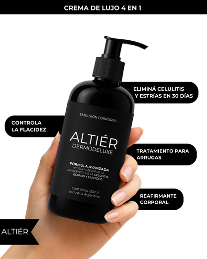 Dermodeluxe Alta Cosmética: Tratamiento para Celulitis, Flacidez, Arrugas y Reafirmante - 230 ML.