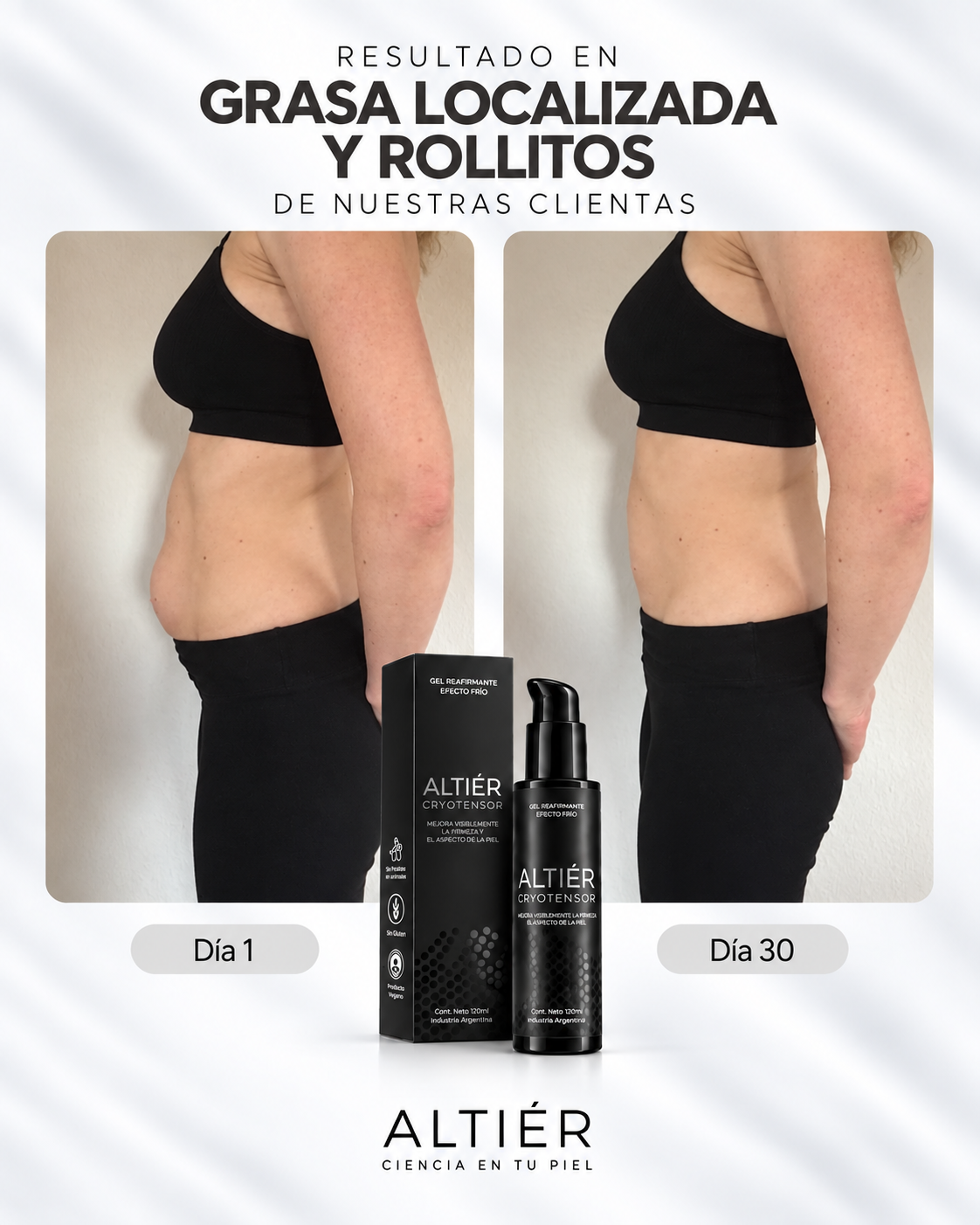 CRYOTENSOR – Gel corporal Reductor · Frío Intenso + Alivio inmediato.