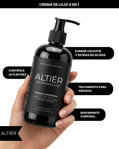 DERMODELUXE – Emulsión Corporal Anticelulitis, Antiflacidez, Antiarrugas y Humectante